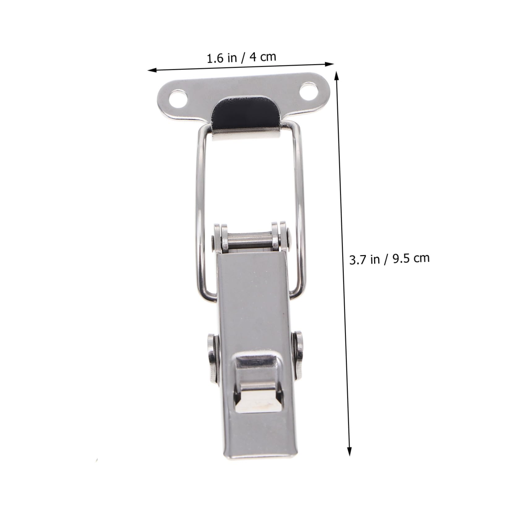 ARTIBETTER Sturdy Case Locking Buckles 2pcs Stainless Steel Hasp Latch Simple Toggle Latch Accessory