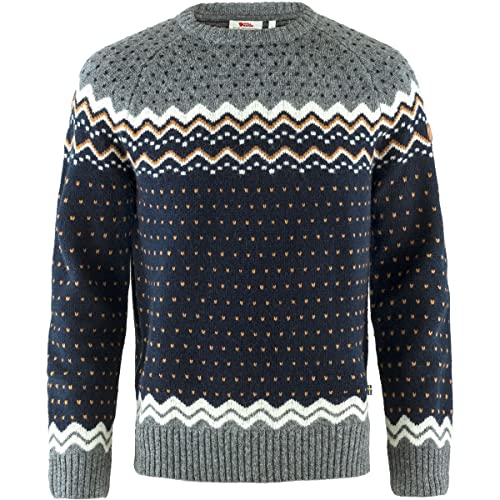 Fjällräven Herren Övik Knit Sweatshirt, Dark Navy, M
