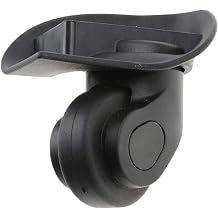 Replacement Luggage 360 Swivel Suitcase Casters Wheels Repair Accessory 2 Pieces Black - A20