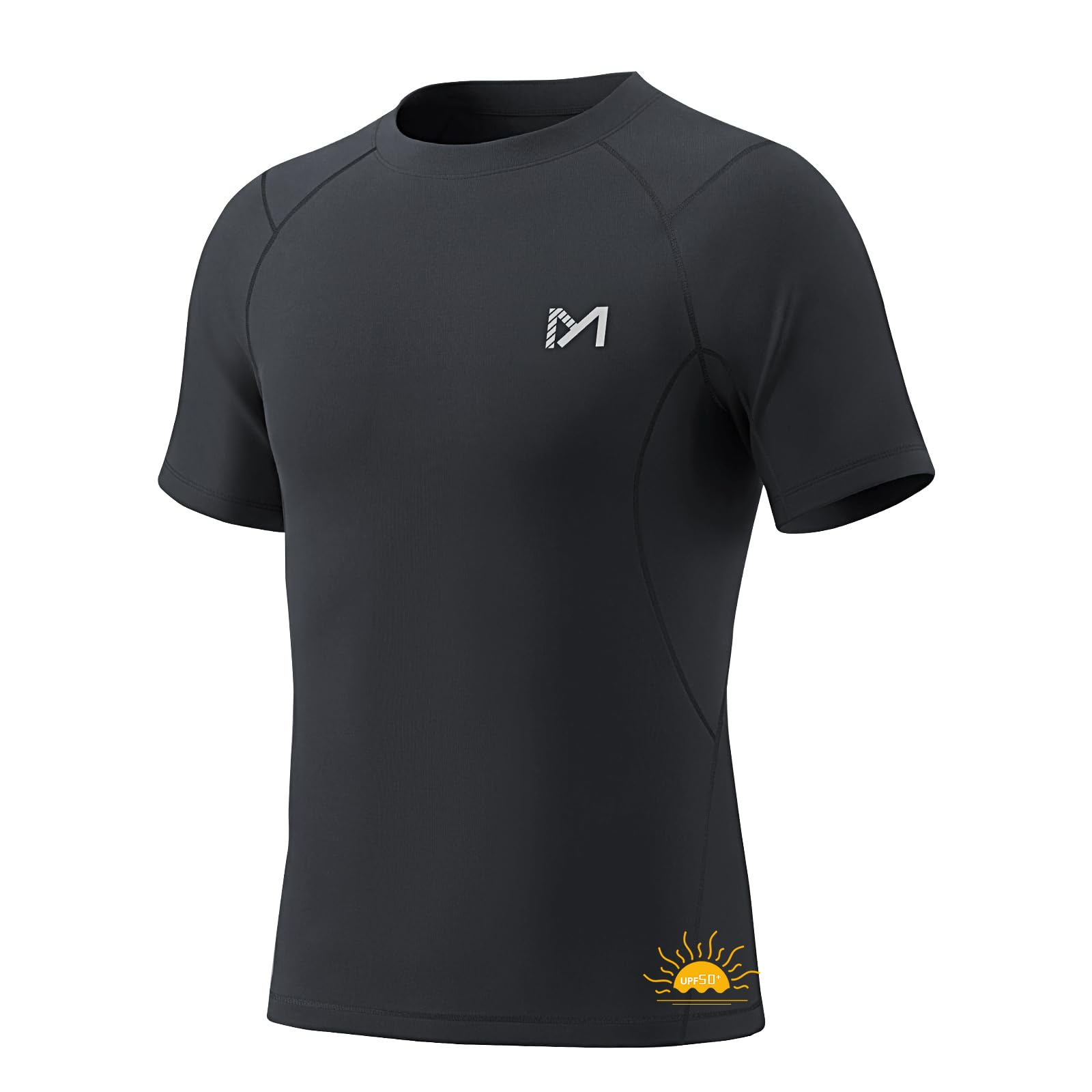 MEETYOO Kompressionsshirts Jungen, Rash Guard Sportshirt UPF50+ Funktionsshirt Kinder UV Shirt Langarm & Kurzarm, Atmungsaktives Schnelltrocknendes Unterziehshirt Fußball