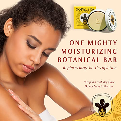 Nopalera Original Moisturizing Botanical Bar, Vegan, Plant-Based Moisturizer With Nopal Cactus Oil & Tangerine Oil, Natural Citrus Fragrance, White, 2.2 Oz. (Pack Of 1) - As Seen On Shark Tank #TOP2