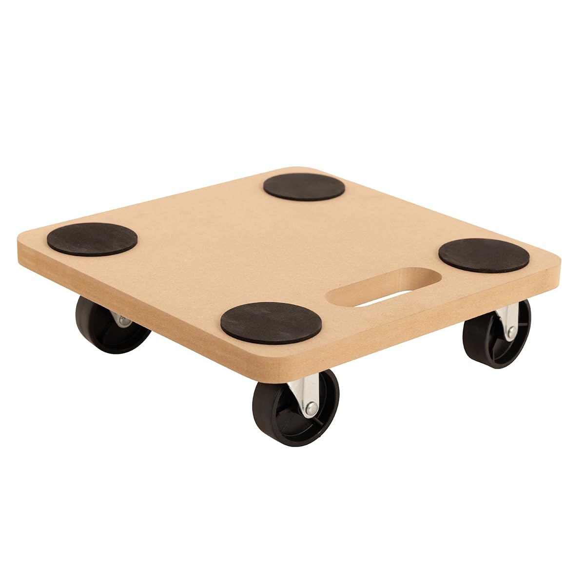 BiGDUG Essentials Wooden Dolly - Hand Furniture Trolley Wheeled Moving Platform - 290W x 290D mm - 150 kg UDL Load