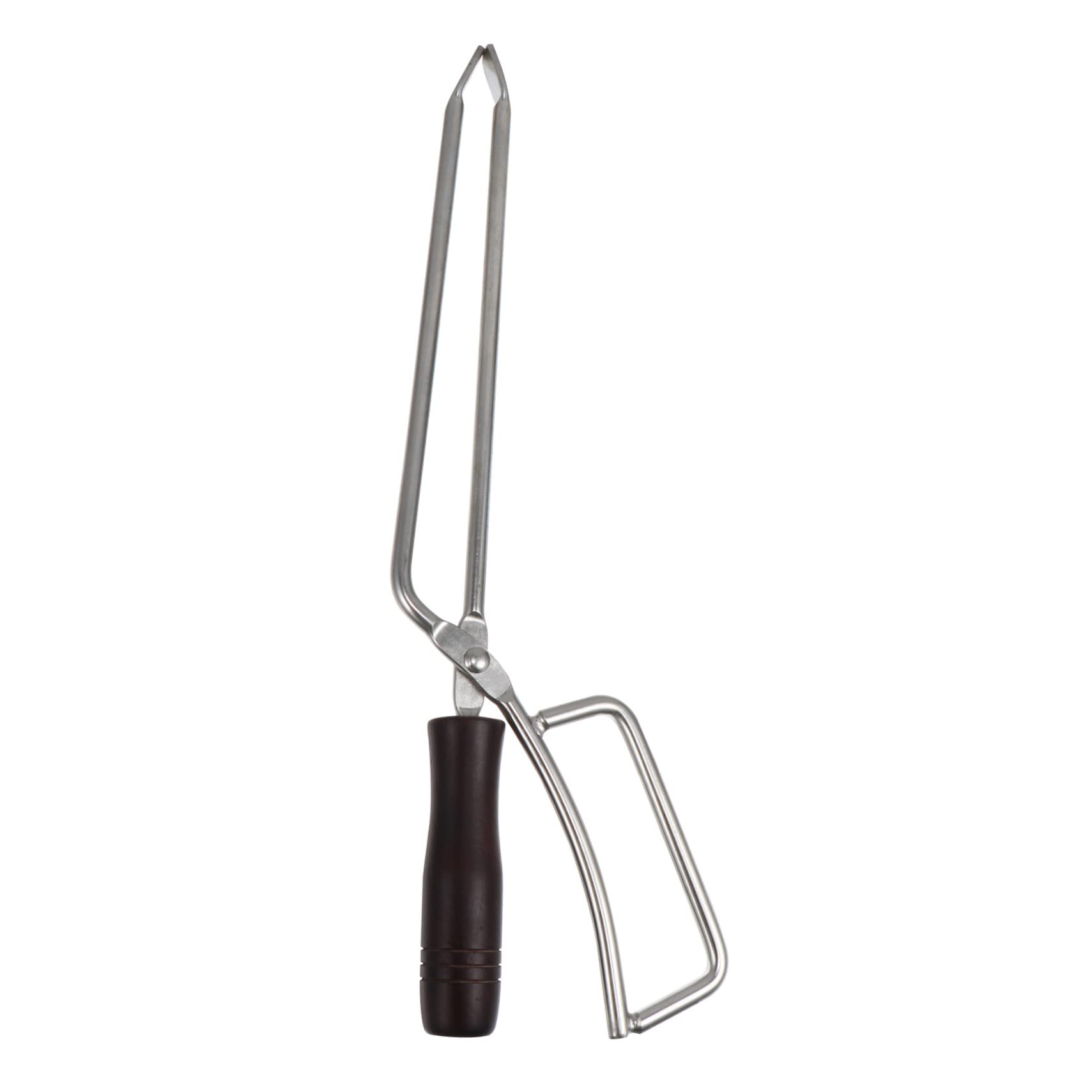 OFFSCH 1PC Lengthened Charcoal Tong with Solid Beech Handle Ergonomic Firewood Tweezer for Outdoor Grilling Camping and Home Use present for Barbecue Enthusiasts