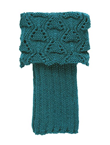 Image of uxcell Women's Knitted Design Solid Warm Thick Knee High Length Ribbed Leg Warmers