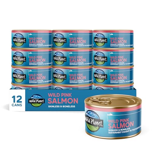 Wild Planet, Wild Pink Salmon, 6 Ounce, Pack of 12
