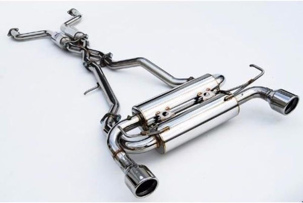 Invidia HS09IFXGIS Gemini Cat-Back Exhaust System with Stainless Steel Rolled Tip for Infiniti FX35/FX37