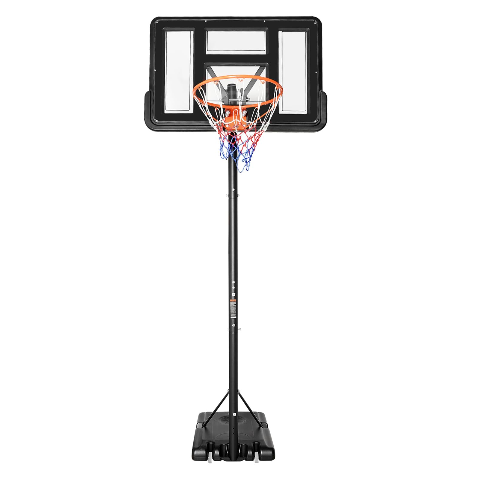 Canasta de baloncesto para exteriores, altura ajustable, canasta de baloncesto portátil, para interiores y exteriores, resistente a la intemperie, para niños, adolescentes y adultos