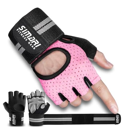 SIMARI Workout Gloves Men Women Full Finger Weight Lifting Gloves with Wrist Support for Gym Exercise Fitness Training Lifts Made of Microfiber and Spandex Fiber SMRG902