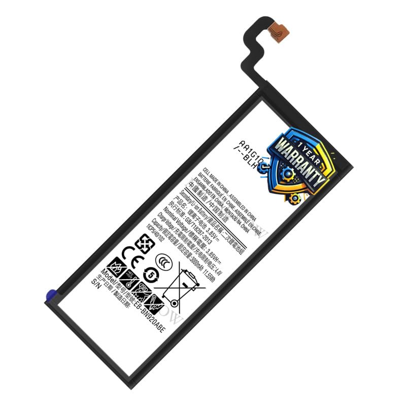 Image of Original EB-BN920ABE Battery Compatible for Samsung Galaxy Note 5 - (3000mAh) - 1 Year Warranty JK1