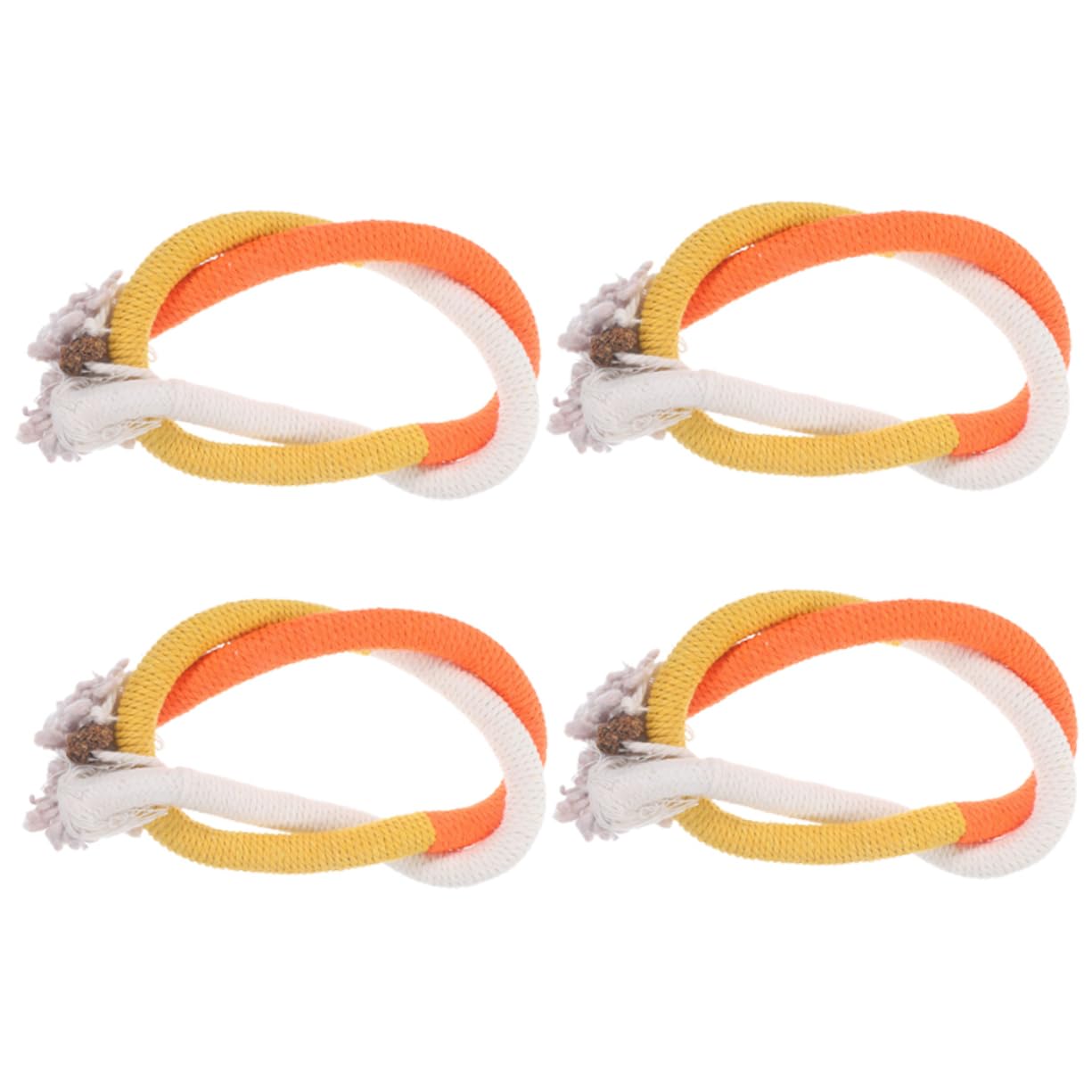 POPETPOP 20 Pièces Corde à mâcher pour Chat Interactive Cat Toy Catnip Jouets pour Chats grincements de Dents de Chat Jouets Mordre Jouet pour Animaux de Compagnie Menthe