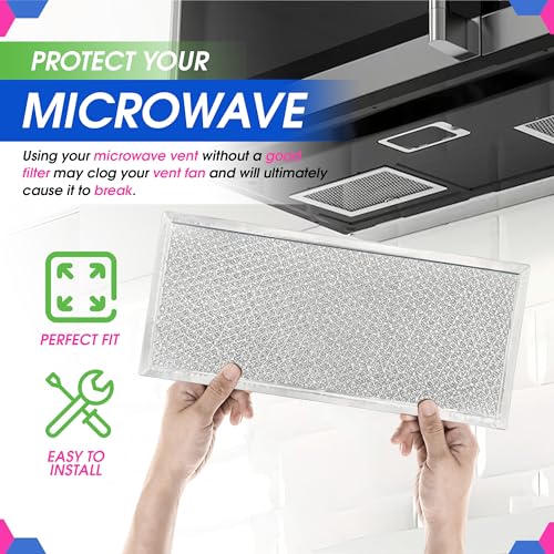 Image of Bagean Microwave Filter 5.8 inchx12.9 inch Fits Whirlpool W10208631A Grease Filters