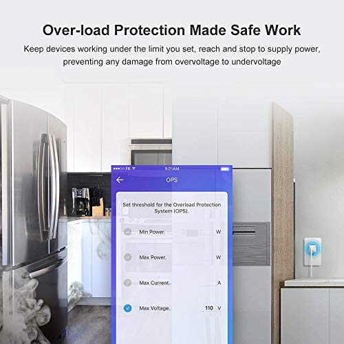 SONOFF IW100 Smart Outlet, WiFi In-Wall Outlet with Energy Monitoring, 15 Amp Smart Wall Outlet, Works with Alexa, Google home, Schedule, Remote Control, ETL and FCC Listed, No Hub required - Thumbnail 2