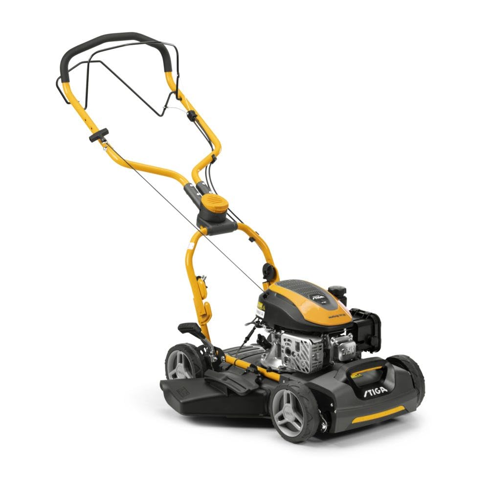 STIGA Multiclip 747 SD Cortacésped Térmico, 139 CC, 45 cm - Mulching Integrado, Manillar Fulcrum - Céspedes