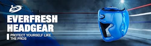 Safety Head Guard, One Size Fits All Ages Boxing Headgear, Closed Type Boxing Helmet, Sparring Mma Muay Thai Kick Brace Head Protection (Blue) #TOP5