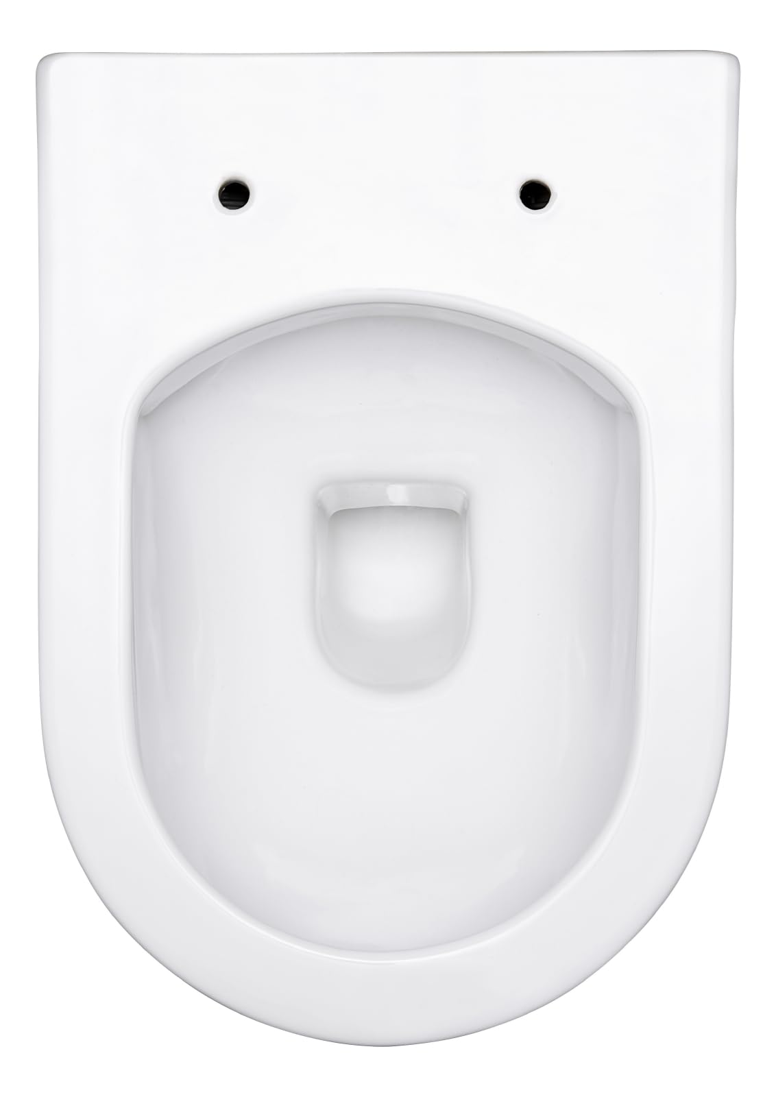 SCHÖNER WOHNEN WC suspendu sans rebord 50.5 x 35.5 x 36 cm blanc | 23.45 kg chasse d'eau profonde sortie horizontale