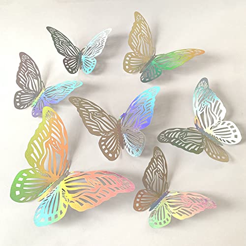 FINGOOO 60 Pieces 3D Butterfly Wall Decor,Silver Butterflies Wall Stickers Decals with Shiny for Room Art Decorations(5 Styles 3 Sizes) FINGOOO 60 Pieces 3D Butterfly Wall Decor,Silver Butterflies Wall Stickers Decals with Shiny for Room Art Decorations(5 Styles 3 Sizes)
