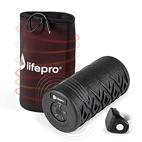 Lifepro Heated Vibrating Foam Roller - Trigger Point Foam Roller, Deep Tissue Massager, Pliability Roller - Self Myofascial Release Roller for Muscles - High Density Foam Roller Massager