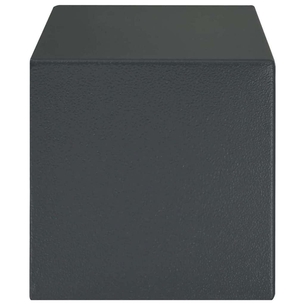 Caja Fuerte con Cerradura Gris Oscuro 31 x 20 x 20 cm Acero,Casa y jardín,Seguridad empresarial y del hogar,Cajas Fuertes,4.76kg-42011314