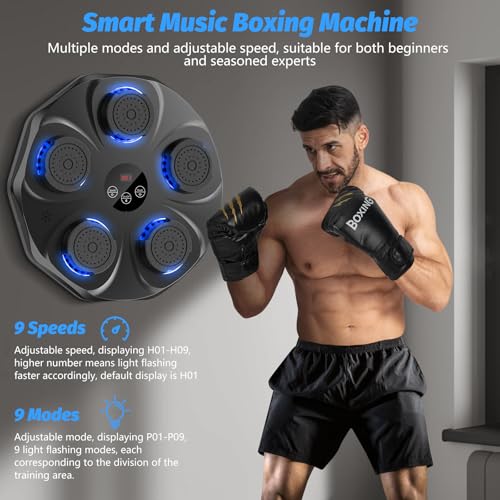 image for TGLLM Music Boxing Machine, Interactive Punching Trainer with Boxing G