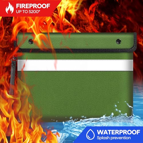 Image of Fireproof Bag Dual Reflective Strips, Waterproof Zipper, 5200F Heat