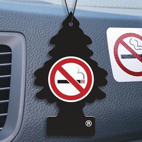 Image of Little Trees No Smoking Air Freshener (Pack of 24) | Tree-Shaped Hanging Design | Ideal For Car, Home, Wardrobes etc | Imported from USA