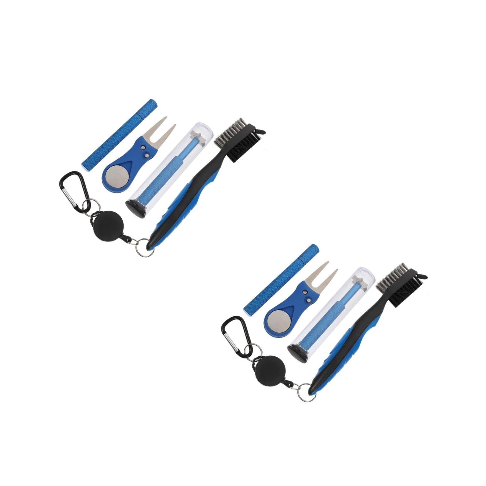 SUPVOX Limpieza De Golf Cepillo De Taza Cepillo De Palo con Gancho Limpiador De Golf Accesorios De Limpieza De Clubes Cepillo De Doble Cara Equipo De Limpieza De Clubes Nylon
