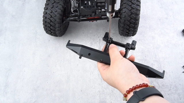 CNC Front & Rear Frame Rail Brace Bracket For Axial SCX10 II 90046 90046 RC Crawler