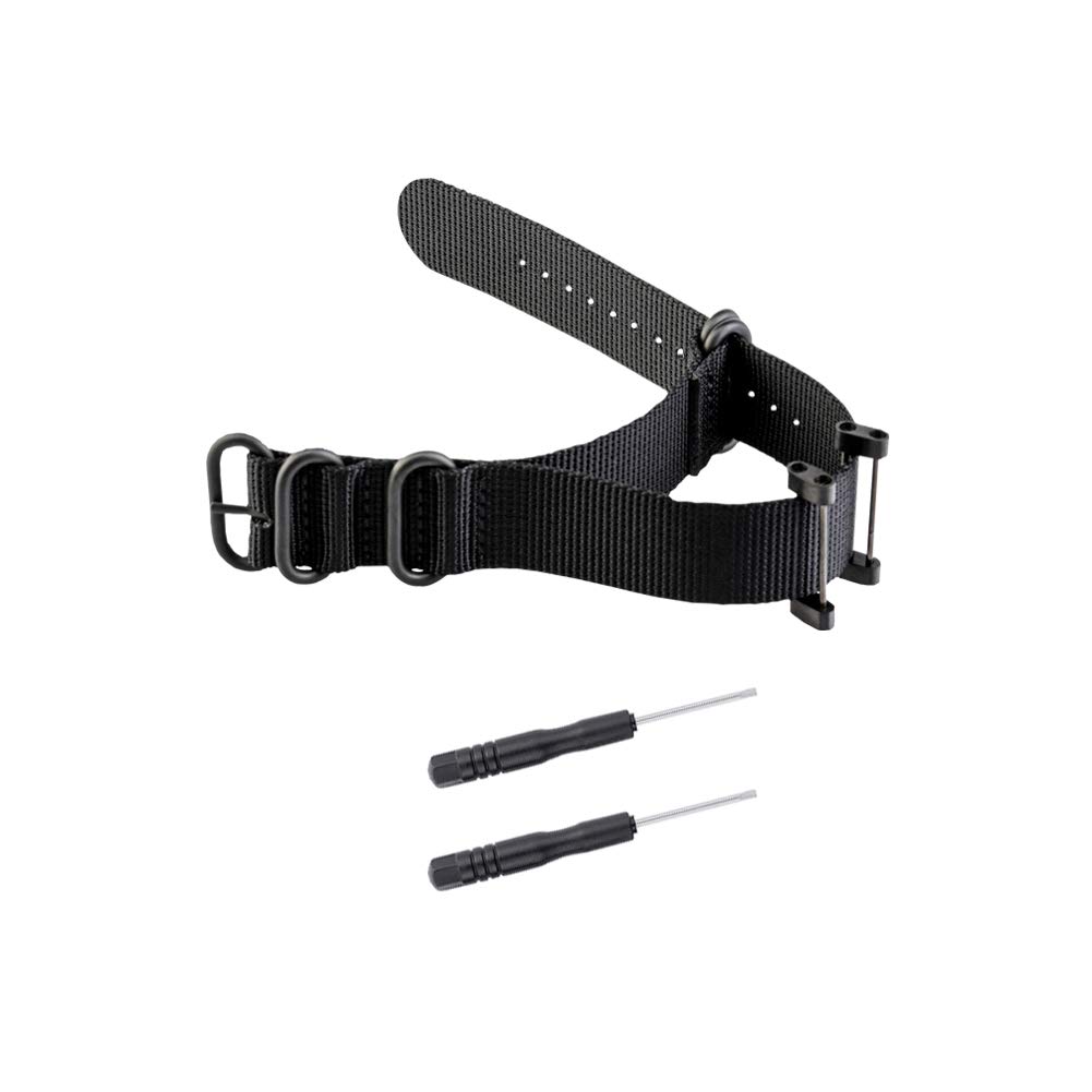 Bracelet Suunto Core nylon tressé de qualité supérieure noir 24mm - 8