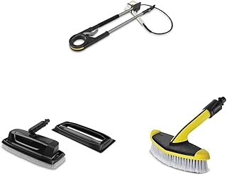 Kärcher TLA 4 Telescopic Spray Lance High Pressure Washer Accessory & Kärcher 26441910 Glass & Facade Cleaning Attachment & Kärcher 2643-233.0 Soft Washing Brush - Pressure Washer Accessory