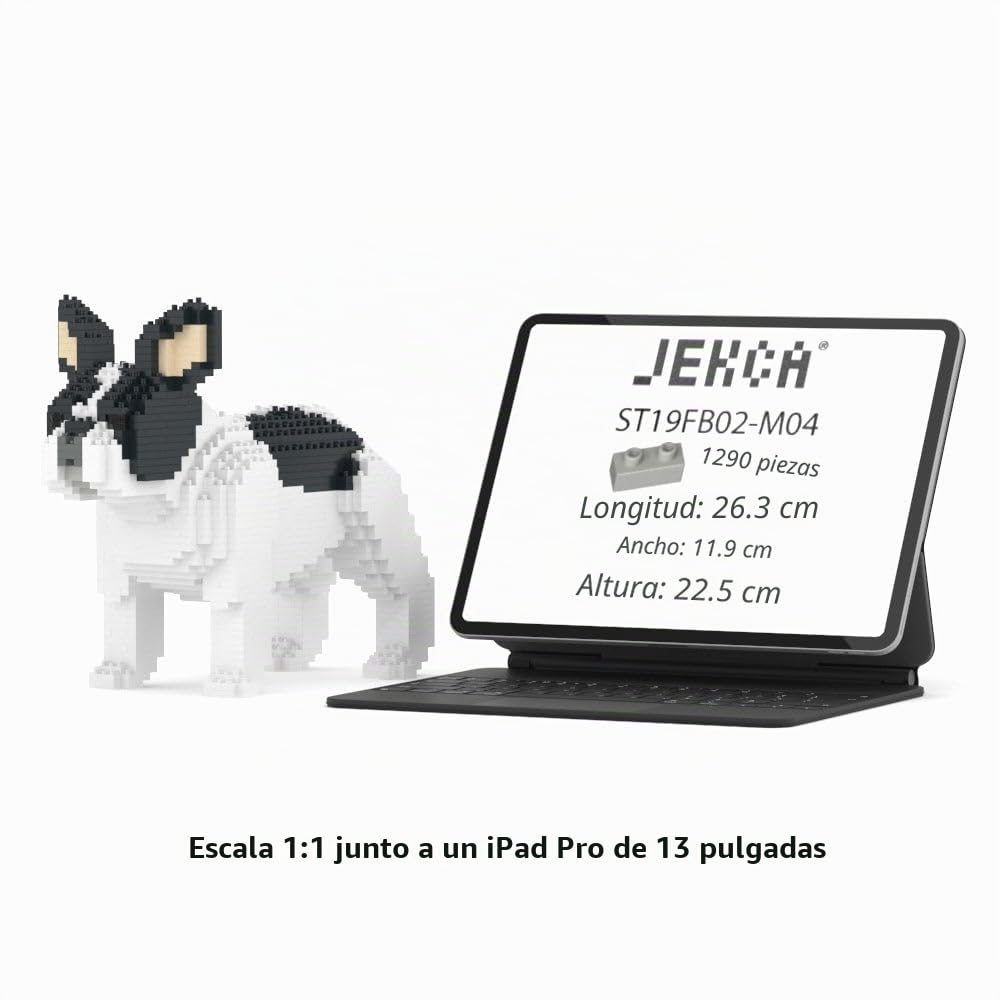 JEKCA Bulldog francés 02S-M04 | Bloques de construcción de plástico para Perros | A Partir de 14 años