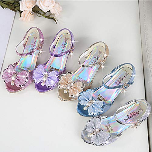 Girls Sparkle Mary Jane Shoes Little Big Kid Girls Wedding Party Princess Low Heels Shoes Sequin Shoes Sandals4