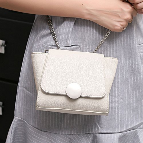 Sac à main chaîne à ailes version coréenne avec mini verrouillage géométrique