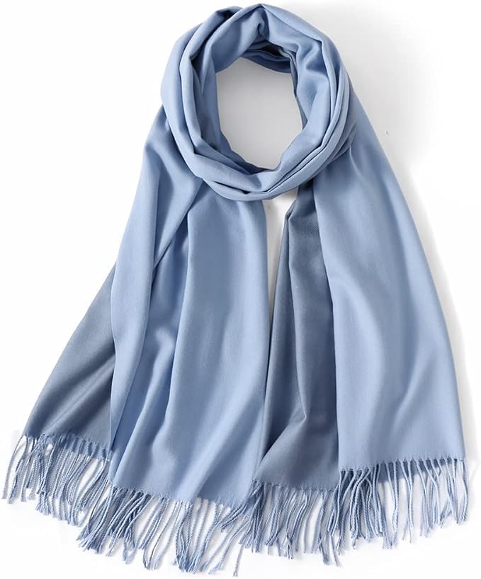 SKY Cashmere2 Tone Women Shawl Wrap Scarf Pashmina Gifts Idea Wedding Christmas Birthday Large Soft Stole Size(78"x26")