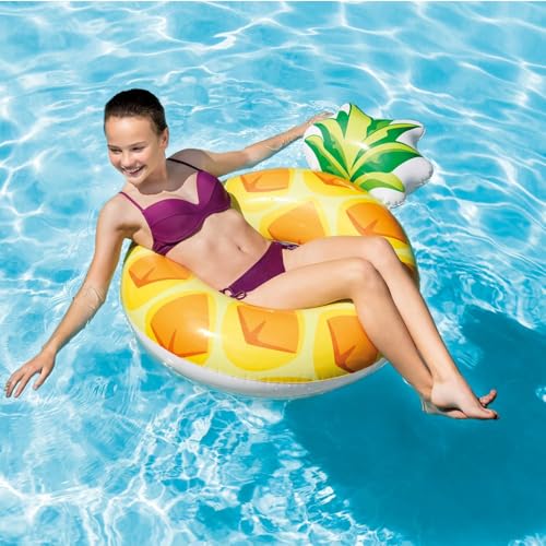 Image of Inflatable Swimming Rings Floater for Summer Fun | Water Safety Round Swim Tube for Kids 9+ & Adult|Anti-flip Pool Float for Party, Lake, Beach| Lightweight Floating Lounge- Pack of 1