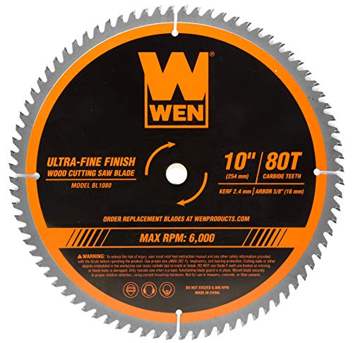 WEN BL1080 10-Inch 80-Tooth Carbide-Tipped...