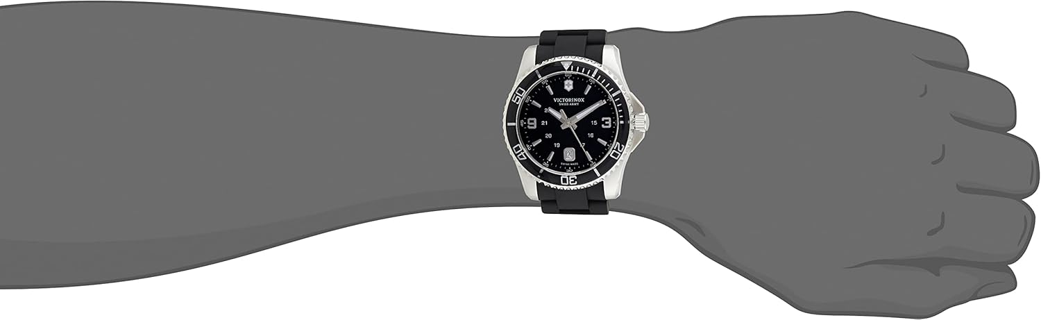 Victorinox Uomo Maverick - Orologio al quarzo analogico in acciaio inossidabile 241698