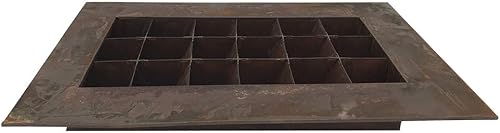 Vista 78 de Vandue Modern Home Living - Maceta suculenta de acero galvanizado de acero galvanizado (zinc envejecido, 16 bolsillos)