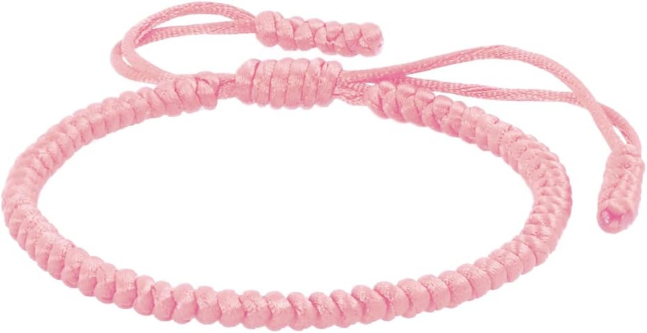 COLORFUL BLING Handmade Tibetan String Bracelet Adjustable Woven Rope Knot Buddhist Kabbalah Protection Lucky Friendship Bracelets for Mens Womens Amulet Gifts