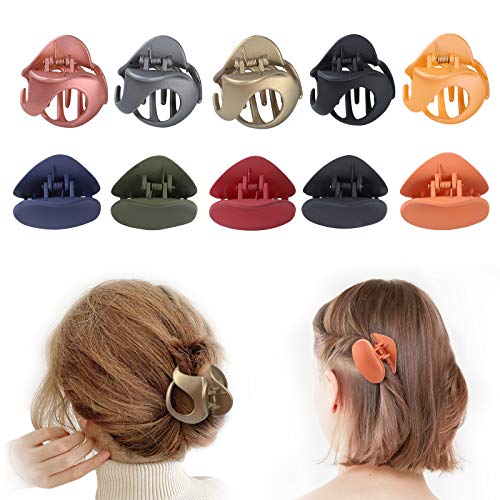 Tyfthui Hair Claw Clips for Women Nonslip Hair Clips for Women and Girls, Strong Hold for Thin/Thick Hair Fashion Hair Styling Accessories (Color C)