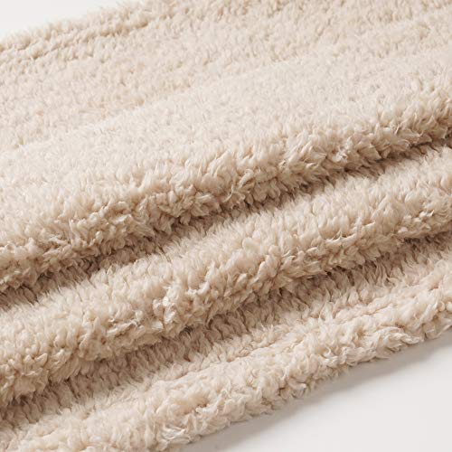 1 Pack 3 Calming Blankets Fluffy Premium Fleece Pet Blanket Soft Sherpa Throw For Dog Puppy Cat Beige Medium (30X20'') #TOP6