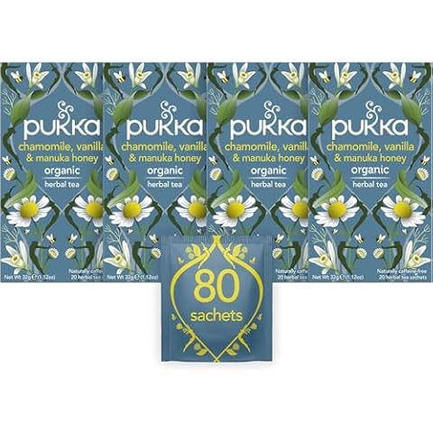 Pukka Herbs Chamomile, Vanilla and Manuka Honey Tea Cover