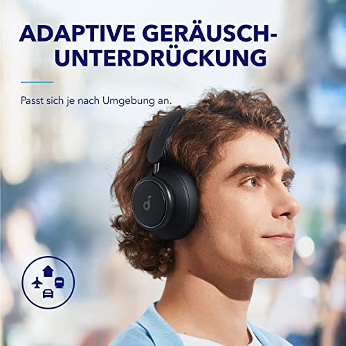 Image of Soundcore by Anker Space Q45 Adaptive Active Noise Cancelling Headphones, Reduce Noise by Up to 98%, 50H Playtime, App Control, LDAC Hi-Res Wireless Audio, Comfortable Fit, Bluetooth 5.3 (Renewed)