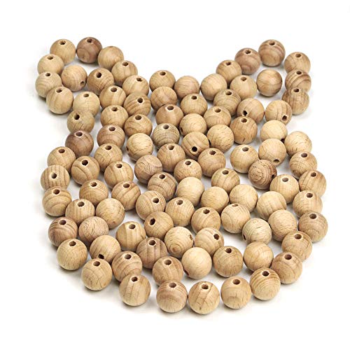 Ruby - 100perles en Bois, 100% Perles Naturelles pour Bijoux Faits à la Main, Perles pour Bracelets, décoration de la Maison, Artisanat de Toutes Sortes, hochet pour bébé (Balle Ø 16mm/100pcs)