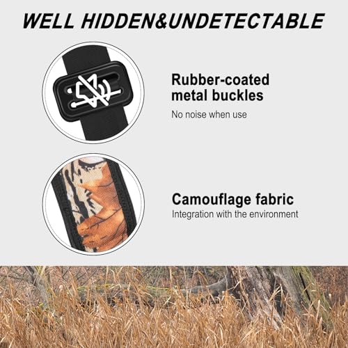 Kalkal Tree Stand Harness, Adjustable Hunter Safety System with Whistle Aid, Hunting Harness M/L/XL, XXL/3XL - Image 6