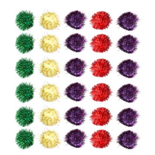 POPETPOP 5Cm Engraçado da Arranhadura Do Gato Brinquedo Bola Gatinho Brinquedos Bolas Sparkle Sortid