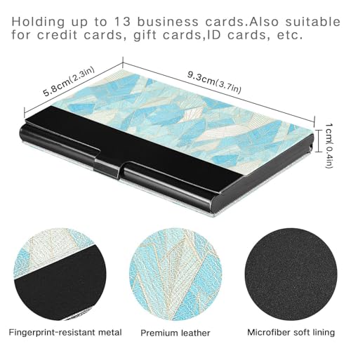 KLL Delicate Cartoon Crystal Mint Green Gold Slim Pocket Business Card Holder with Leather and Stainless Steel case with Card Holder for Business Meeting Use portatarjetas para Hombre3