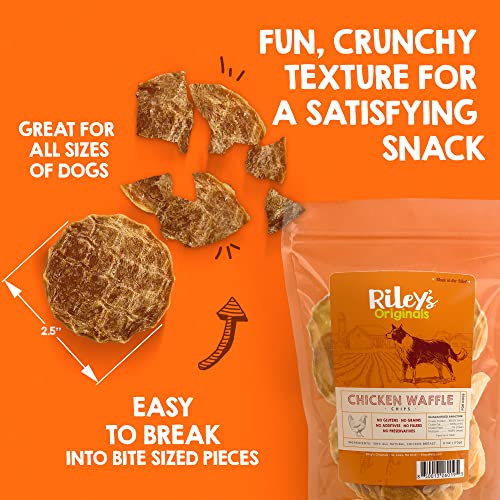 Rileys Waffles Rooster Chips for Canine  Usa Sourced Rooster Canine Treats Single Ingredient  Dehydrated Rooster Jerky for Canine Made in Usa  6 Oz  Cucciolini Doodles Rileys waffles rooster chips for canine  usa sourced rooster canine treats single ingredient  dehydrated rooster jerky for canine made in usa  6 oz   cucciolini doodles