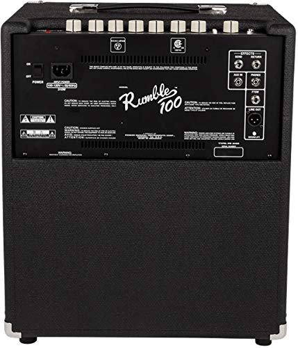 Amazon.com: Fender Rumble 100 Bass Combo Amplifier Bundle with