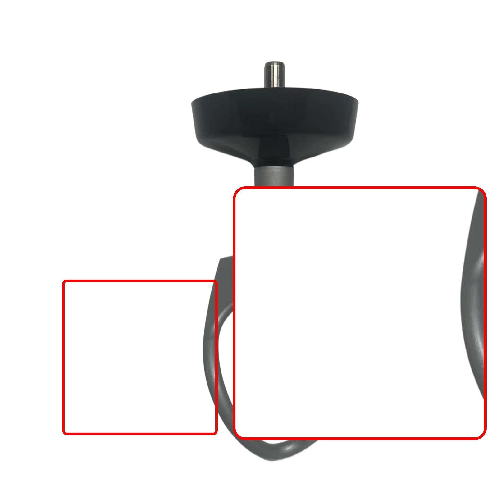 Amasadora De Masa Con Paleta Chef-Machine, Amasadora De Polvo Con Capa Recubierta, Gancho Exterior, Compatible Con KENWOOD,KVL8300 KVL6100 KVL410(Black 1pcs)