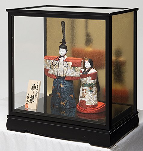 Amazon | 【雛人形】【木目込ケース飾】【神雛】木目人形：神雛：一